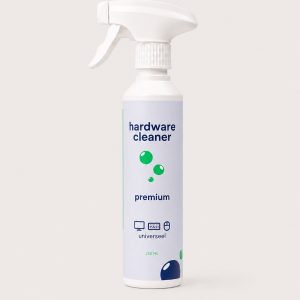 Witte sprayflacon Hardware Cleaner Premium van Clean your Desk, 250 ml, vooraanzicht